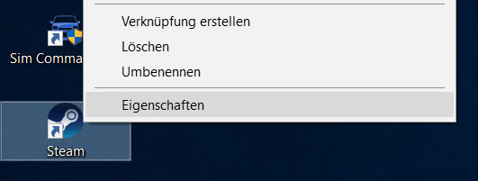 Steam-Eigenschaften