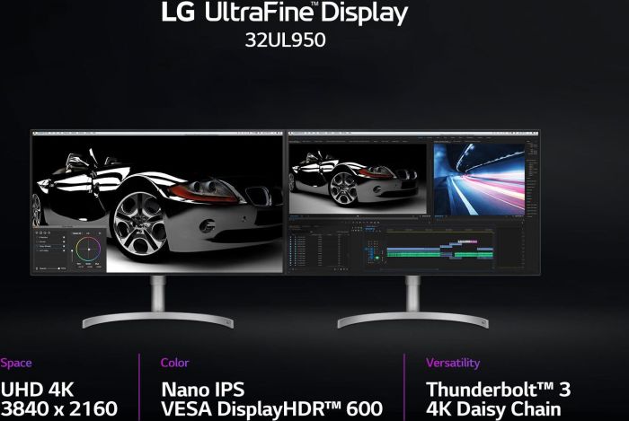 LG 32ul950-W 4K Nano IPS HDR600 Thunderbolt 3